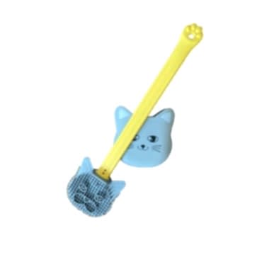 Kedi Tasarımlı Ergonomik Tuvalet Fırçası