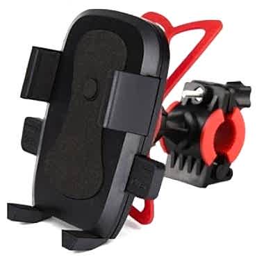 Lastik Destekli Standlı Bisiklet Telefon Tutucu