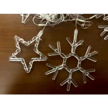 Kar Tanesi Perde LED