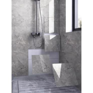 Gri Mermer Desen Duvar Sticker (30x30)