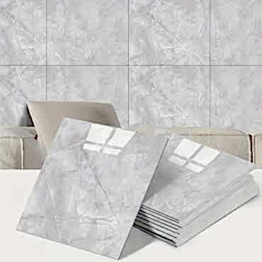 Gri Mermer Desen Duvar Sticker (30x30)