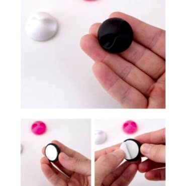 Siyah Beyaz Kablo Sabitleme Klipsi 10'lu