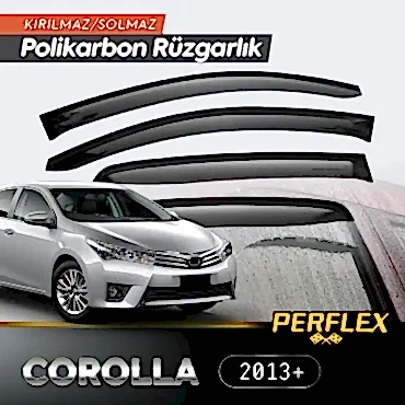 Perflex Polikarbon Kırılmaz Rüzgarlık V2 Mugen Toyota Corolla 2013+ 