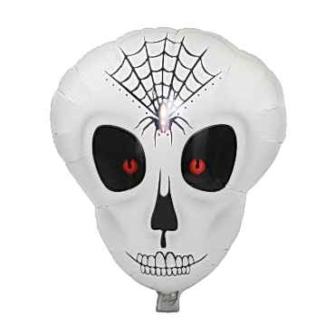 Örümcek Ağ Desenli İskelet Folyo Balon