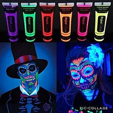 Glow Stick Boya Fosforlu Krem Boya 12 Adet