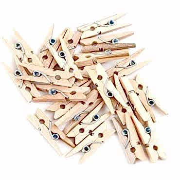 Ahşap Mini Ham Mandal 100 Adet