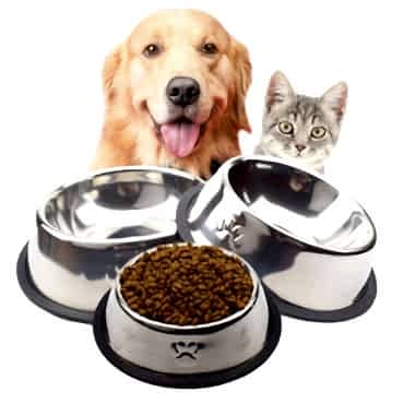 Paslanmaz Çelik Metal Mama Kabı 18 cm.