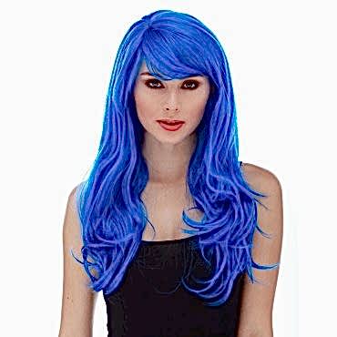 Mavi Renk Parti Peruğu
