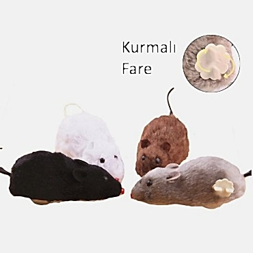 Kurmalı Fare Kedi Eğitim Oyuncağı