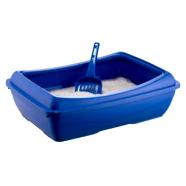 Mikopet Küçük Kedi Tuvaleti Mavi