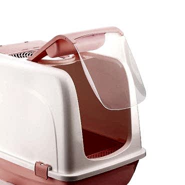 Mikopet Büyük Kapalı Kedi Tuvaleti Mor