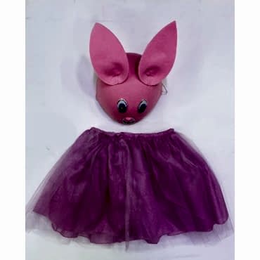 Çocuk Gösteri Kostümü Pembe Tavşan