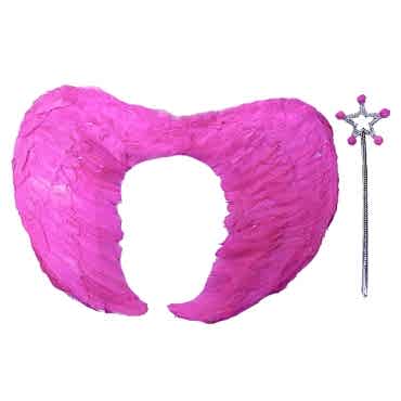 Gerçek Tüylü Katlanabilir Melek Kanadı Seti