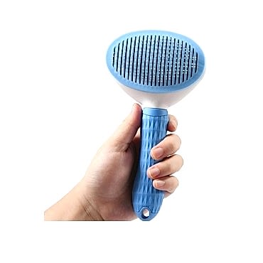 Otomatik Temizlenen Evcil Hayvan Tarağı Mavi