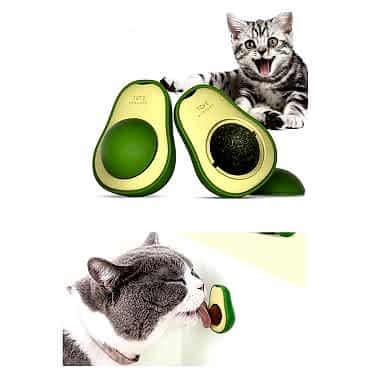 Avokado Tasarımlı Kedi Yalama Topu
