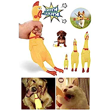 Ses Çıkaran Tavuk Kedi Köpek Oyuncağı 30 cm.