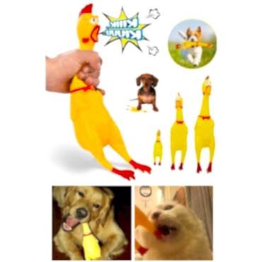 Ses Çıkaran Tavuk Kedi Köpek Oyuncağı 38 cm.