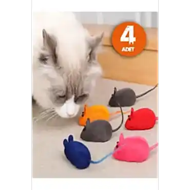 Kedi Eğitim Oyun Faresi 4 Adet