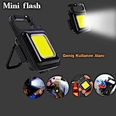  30 Ledli  Mıknatıslı Mini Anahtarlık Flash Kamp Lambası 
