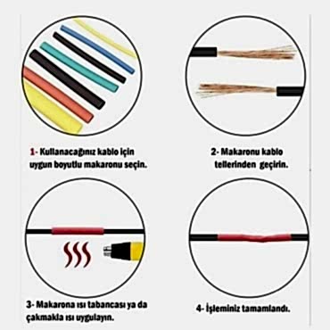 Kablo Koruyucu Makaron Seti 560 Parça