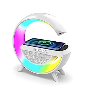 Kablosuz Şarj Standlı RGB Hoparlör