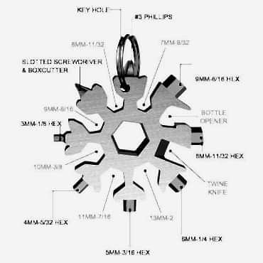 Çok Amaçlı Kar Tanesi Tornavida Seti 18 in 1 
