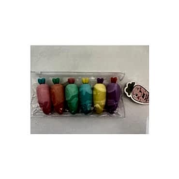 Havuç Tasarımlı Fosforlu Kalem Seti