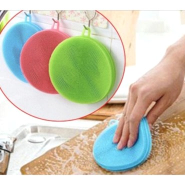 Silikon Bulaşık Yıkama Fırçası Tükenmeyen (2 Adet)