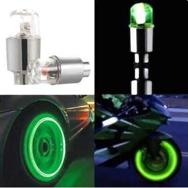 Işıklı Bisiklet Araba Sibop Kapağı 2 Adet