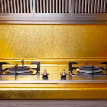 Yapışkanlı Gold Mutfak Tezgah Folyosu