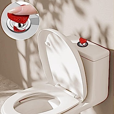 Klozet Sifon Tuşu Kalp Tasarımlı