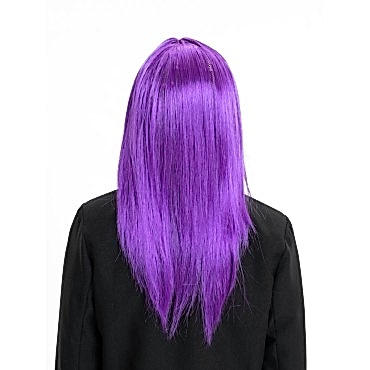 Mor Düz Kesim Peruk