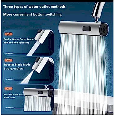 360 Derece Döner Musluk Başlığı