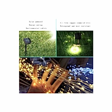 Güneş Enerjili 200 LED Dış Mekan Aydınlatma Şeridi