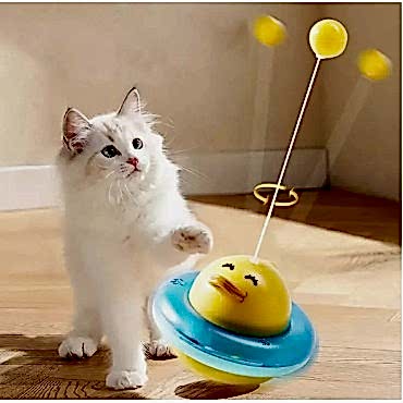 UFO Şekilli Ördek Kedi Oyuncağı