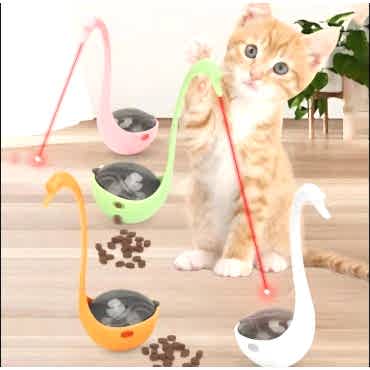 Kuğu Şeklinde Lazerli Kedi Oyuncağı