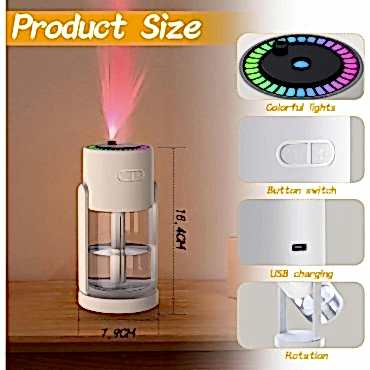 LED Işıklı Hava Nemlendirici Cihaz