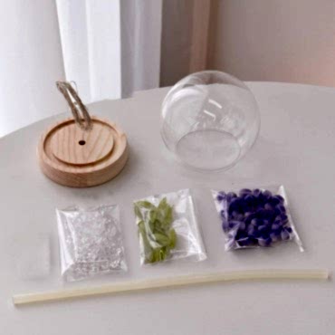 LED Işıklı Kendin Yap Lale Cam Küre 