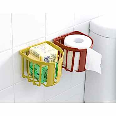 Yapışkanlı Çok Fonksiyonlu Banyo Organizeri BEYAZ