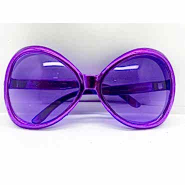 Mor Renk Yeşilçam Nostalji 80li Yıllar 90lı Yıllar Parti Gözlüğü  7x16 cm