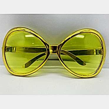 Altın Renk Yeşilçam Nostalji 80li Yıllar 90lı Yıllar Parti Gözlüğü  7x16 cm