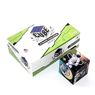 Uzay Temalı Küp Yapboz 