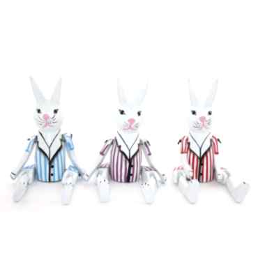 Ahşap Sallanan Tavşan Figürü