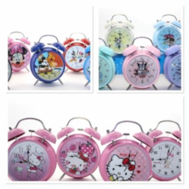 Kuromi, Hello Kitty, Mickey Mouse Masa Üstü Çalar Saat 