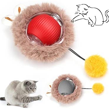 Tüylü Şarjlı Kedi Oyuncağı 