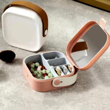 Aynalı Makyaj Kutusu Çanta Boy 