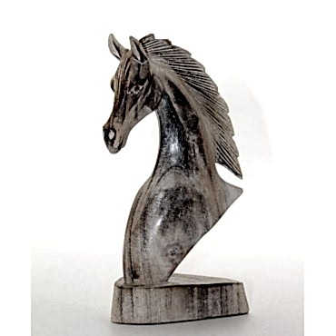 Ahşap At Büstü 25 cm