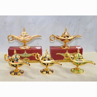 Mineli Metal Alaaddin Lambası Model 5