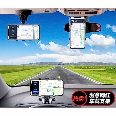 Araba Gösterge Üstüne Takılan 360 Oynar Başlıklı Telefon Tutucu