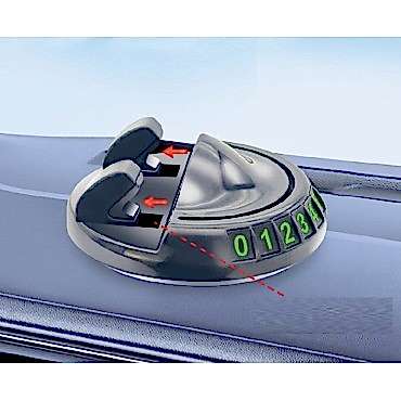 360° Dönebilen Yapışkanlı Numaratörlü Araç Telefon Tutucu 